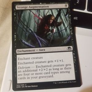 Strange augumentation magic card